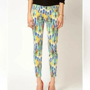 Current/Elliott The Stiletto skinny legging jeans in Multi Arrow Size 29